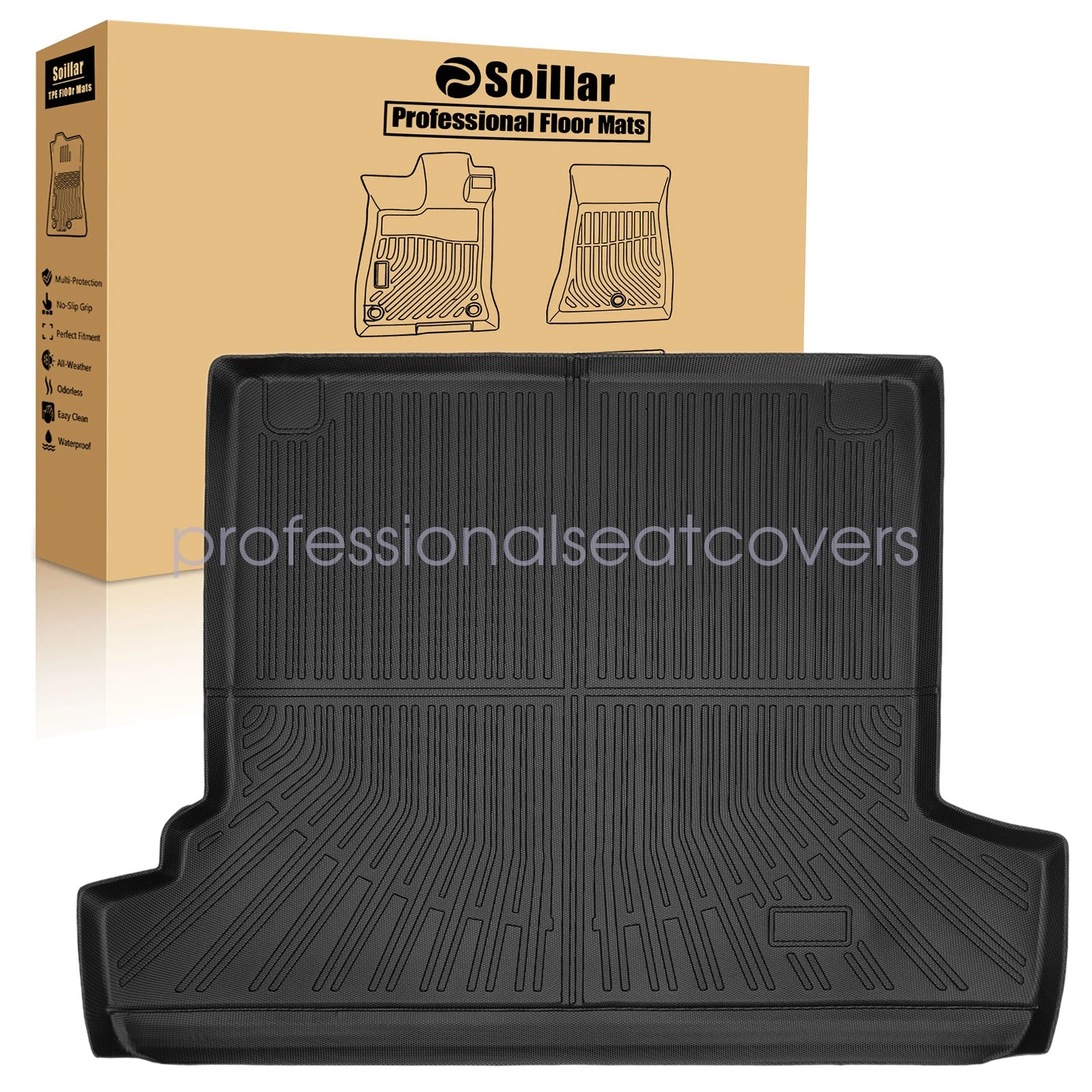 TPE Floor Mats Liners / Trunk Cargo Liner Set For 2003-2009 Toyota 4Runner New